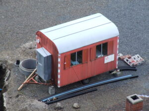 Baucontainer/Wohnwagen